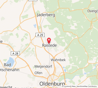 Map of Rastede, Lower Saxony