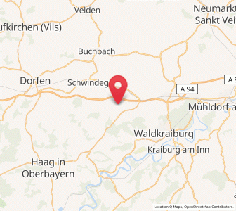 Map of Rattenkirchen, Bavaria