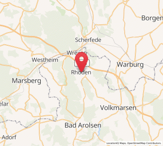 Map of Rhoden, Hesse