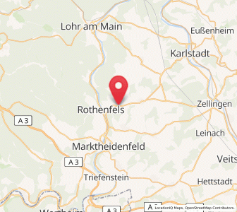 Map of Roden, Bavaria