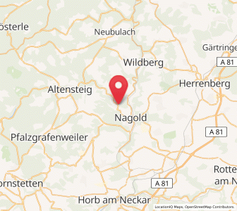 Map of Rohrdorf, Baden-Wurttemberg