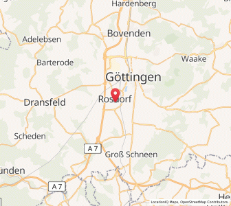 Map of Rosdorf, Lower Saxony