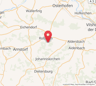 Map of Rossbach, Bavaria