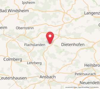 Map of Rügland, Bavaria