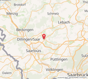 Map of Sarrevailingue, Saarland