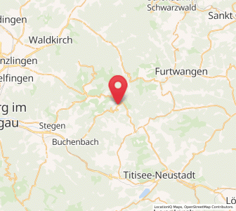 Map of Sankt Märgen, Baden-Wurttemberg