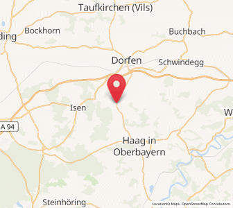 Map of Sankt Wolfgang, Bavaria
