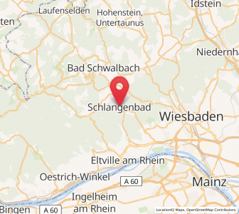 Map of Schlangenbad, Hesse
