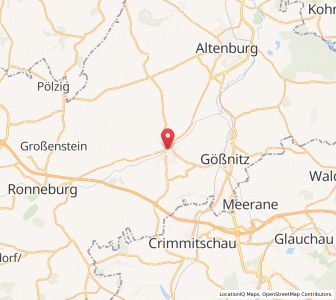Map of Schmölln, Thuringia