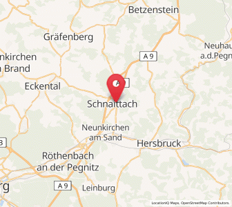 Map of Schnaittach, Bavaria