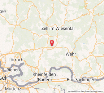 Map of Schopfheim, Baden-Wurttemberg