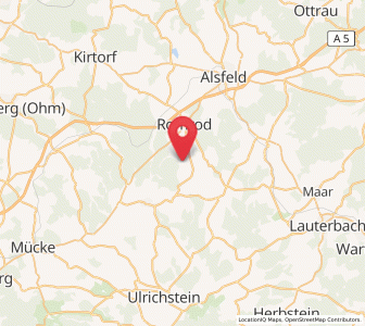 Map of Schwalmtal, Hesse