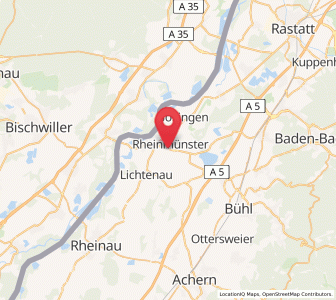 Map of Schwarzach, Baden-Wurttemberg