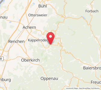 Map of Seebach, Baden-Wurttemberg