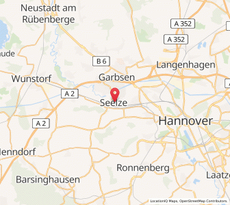 Map of Seelze, Lower Saxony