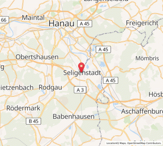 Map of Seligenstadt, Hesse
