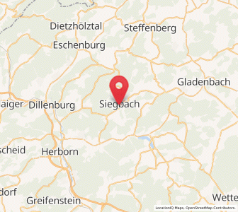 Map of Siegbach, Hesse