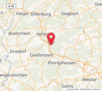 Map of Sinn, Hesse