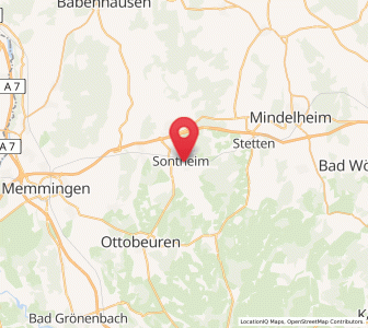 Map of Sontheim, Bavaria