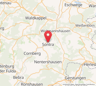 Map of Sontra, Hesse