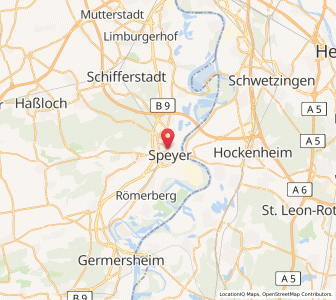 Map of Spire, Rheinland-Pfalz