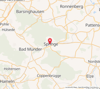 Map of Springe, Lower Saxony