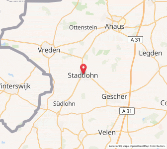 Map of Stadtlohn, North Rhine-Westphalia