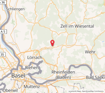 Map of Steinen, Baden-Wurttemberg