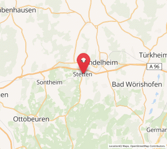 Map of Stetten, Bavaria