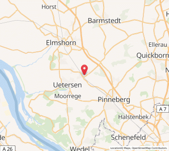 Map of Tornesch, Schleswig-Holstein