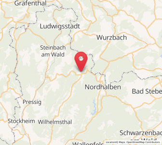Map of Tschirn, Bavaria