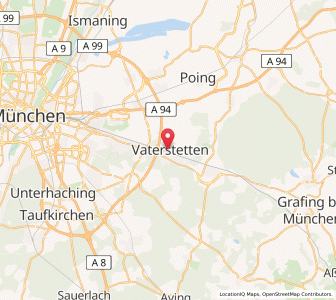 Map of Vaterstetten, Bavaria