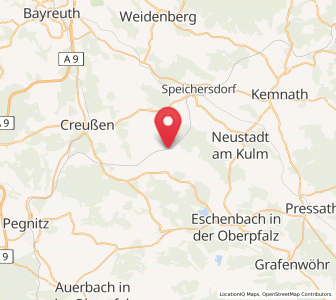 Map of Vorbach, Bavaria
