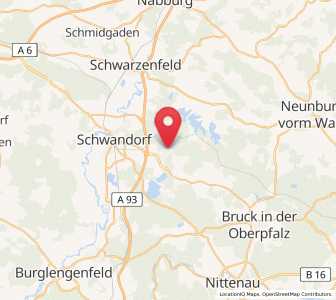 Map of Wackersdorf, Bavaria