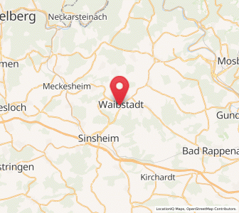 Map of Waibstadt, Baden-Wurttemberg