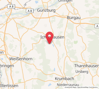 Map of Waldstetten, Bavaria