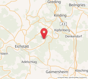 Map of Walting, Bavaria