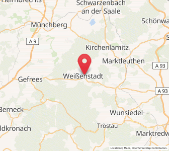 Map of Weißenstadt, Bavaria