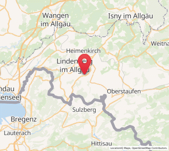 Map of Weiler-Simmerberg, Bavaria