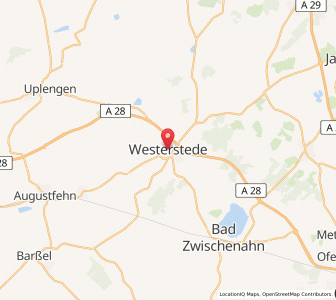 Map of Westerstede, Lower Saxony