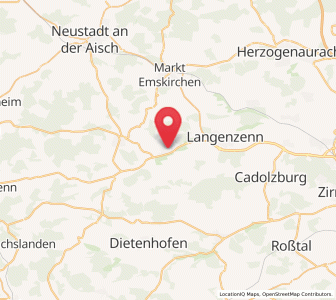 Map of Wilhermsdorf, Bavaria