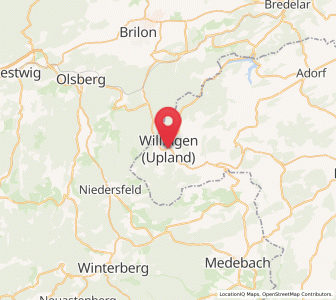 Map of Willingen, Hesse