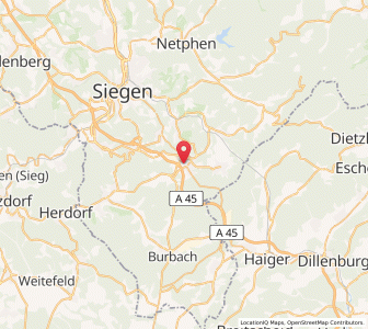 Map of Wilnsdorf, North Rhine-Westphalia