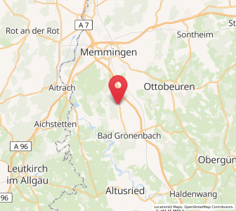 Map of Woringen, Bavaria