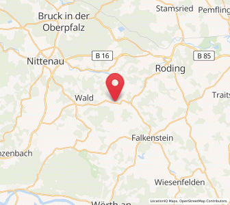 Map of Zell, Bavaria