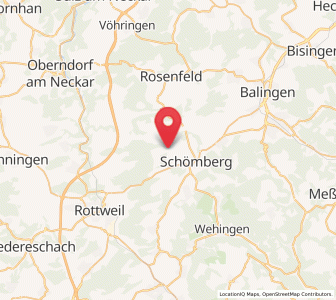 Map of Zimmern unter der Burg, Baden-Wurttemberg