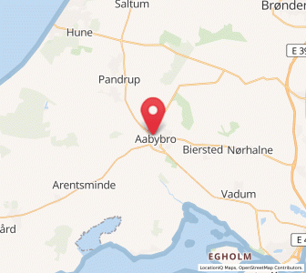 Map of Åbybro, North Denmark