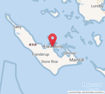 Map of Ærøskøbing, South Denmark