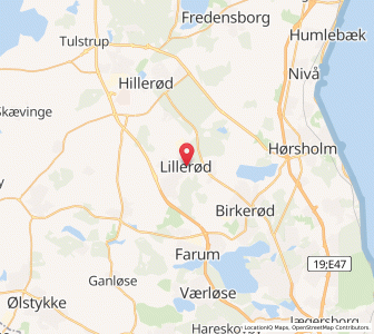Map of Allerød, Capital Region