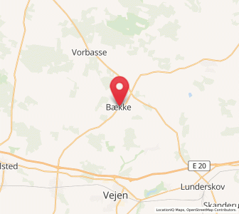 Map of Bække, South Denmark